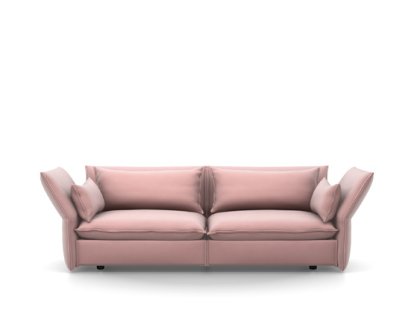 Canapé Mariposa, 3 places (H80,5 x L198 x P101,5 cm), Dumet rose pâle/beige