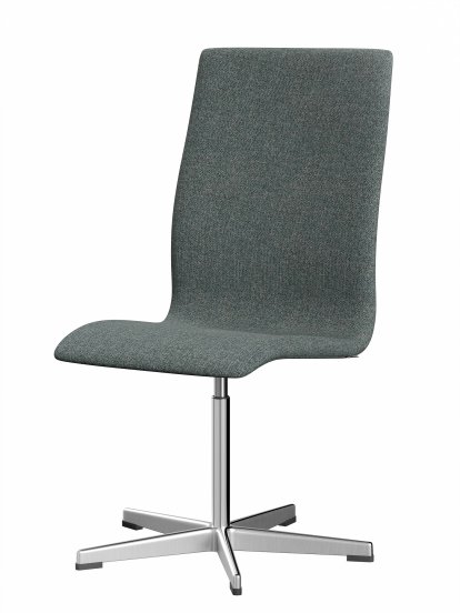 Chaise Oxford, Sans accotoirs, Dossier moyen, Piètement fixe, Hallingdal 65, 130 - Grey