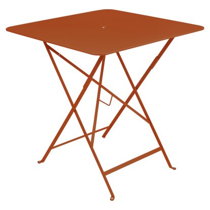 Table pliante Bistro , H 74 x L 71 x P 71 cm, Orange confite