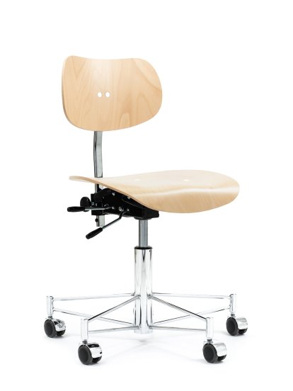 Chaises pivotantes SBG 197 R, Sans rembourrage, Hêtre naturel, Naturel, Sans accoudoirs