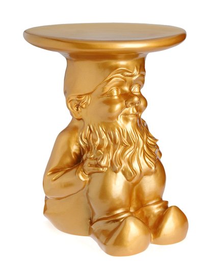 Tabouret / table d'appoint Gnomes, Napoleon, Or