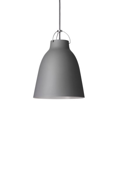 Suspension Caravaggio mat, P2 (Ø 25,8 cm), Gris foncé