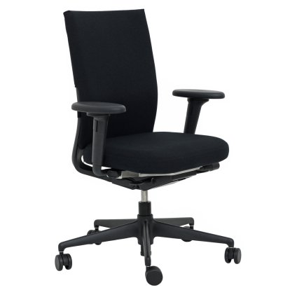 ID Soft Black Special, Support pour accoudoirs en aluminium basic dark, Souples pour sols durs