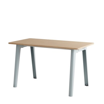 Bureau New Modern, métal/bois, 130 x 70 cm, Sans module de rangement, Bleu pâle