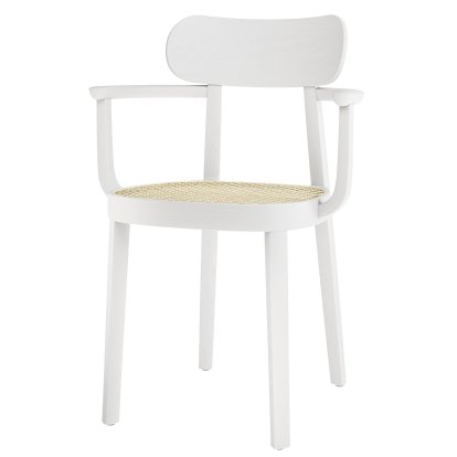 Chaise 118 F, Hêtre lasuré blanc / naturel