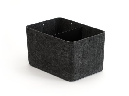 Boîte USM Inos, L 22,3 x H 19 cm, Anthracite, Séparation 1