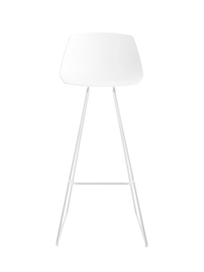 Chaise de bar Miunn S104, H 75 cm, Blanc