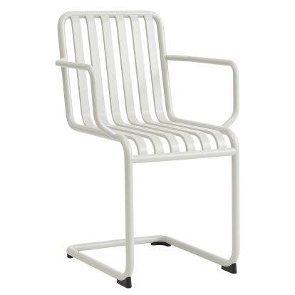 Chaise cantilever Palissade, Gris ciel, Avec accotoirs