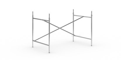 Châssis de table Eiermann 1, Chromé, Décalé, 110 x 66 cm, Avec rallonge en hauteur (hauteur 72-85 cm)