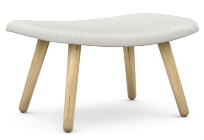 About A Lounge Ottoman AAL 03, Divina Melange 120 - gris clair, Chêne laqué