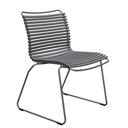 Chaise Click , Sans accotoirs, Gris foncé