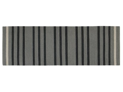 Tapis Fleur, 80 x 240 cm, Gris/noir