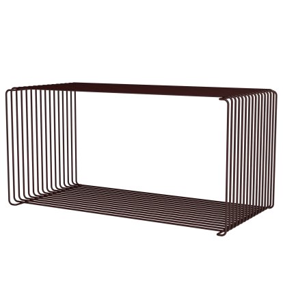 Étagère Panton Wire Extended, 35 cm, Rouge Noir