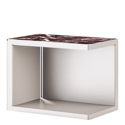 Table basse Ambito, Argent, Marbre Rosso Levanto