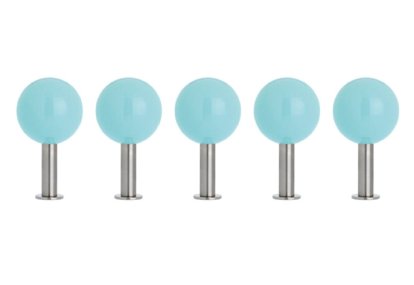 Patères Dots - Lot de 5, Sky