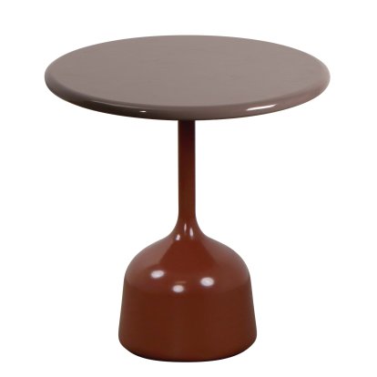Table d'appoint Glaze, Pierre de lave - Taupe, Rouge du désert