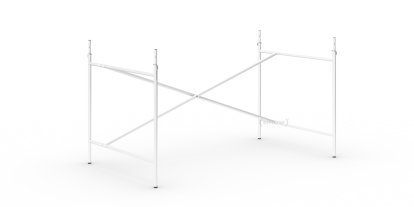 Châssis de table Eiermann 2, Blanc, Vertical, décalé  , 135 x 78 cm, Avec rallonge en hauteur (hauteur 72-85 cm)