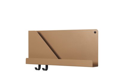 Etagère Folded Shelves, H 22 x L 51 cm, Orange brûlée