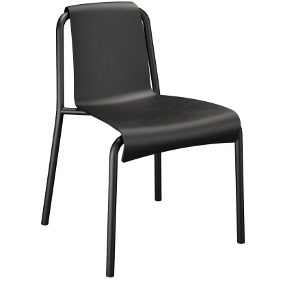 Chaise Nami, Sans accotoirs, Noir