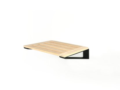 Knax Rack pour chaussures, Rack 4 (40 cm), Chêne huilé, Noir