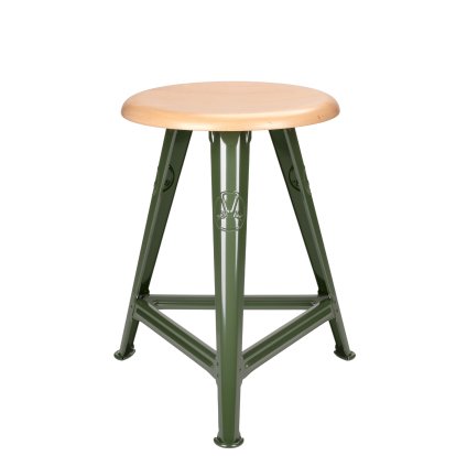 Tabouret Rowac – Modèle 1 / 50 cm, Hêtre, Mountain green