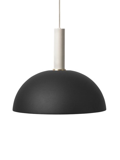 Collect Lighting, Haut, Gris clair, Dome, Black