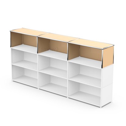Kit d'extension verticale USM Haller 3, Beige USM, 35 cm