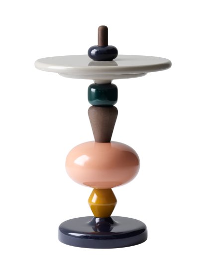 Table d'appoint Shuffle MH1, Spectrum (MDF, laqué PU / chêne massif)