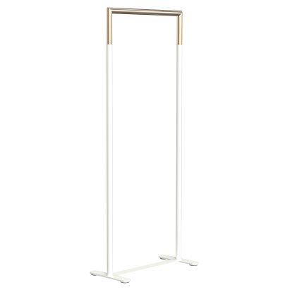 Portemanteau Bukto, Blanc mat / or brossé, 60 cm