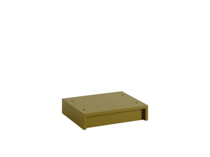 Podium Stacked 2.0 Plinth pour système d'étagères, 43,5 x 9,8 x 35 cm, Vert brun