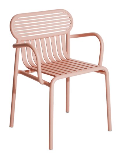 Chaise Week-End, Avec accotoirs, Blush