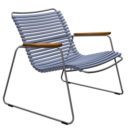 Fauteuil lounge Click Roomy, Bleu pigeon