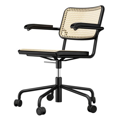 S 64 VDR Atelier, Noir (RAL 9005), Hêtre teinté noir / naturel