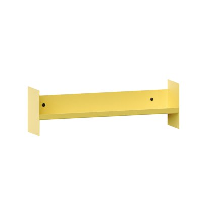 Étagère murale Pli Slim, 45 cm, Jaune de Naples, Sans crochet