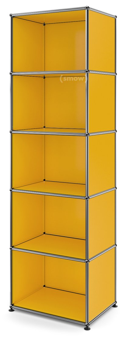 Bibliothèque 50 USM Haller, Ouvert, Jaune or RAL 1004
