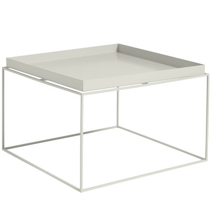 Table avec plateau Tray, H 35/39 x L 60 x P 60 cm, Gris foncé
