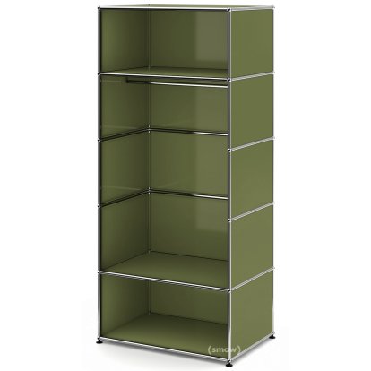 Penderie USM Haller M avec tringle Type 2, Vert olive RAL 6003