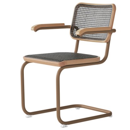 Chaise Cantilever S 64 V Dark Melange, Bois de rose