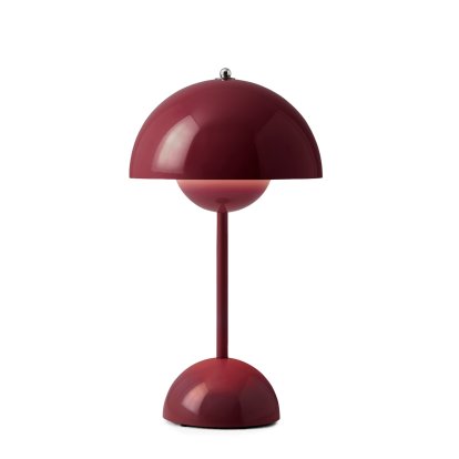 Lampe Flowerpot VP9 portable, Prune foncée