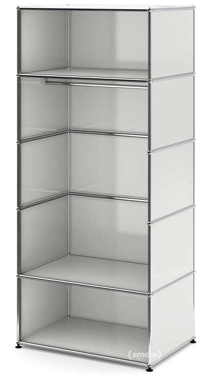 Penderie USM Haller M avec tringle Type 2, Gris clair RAL 7035