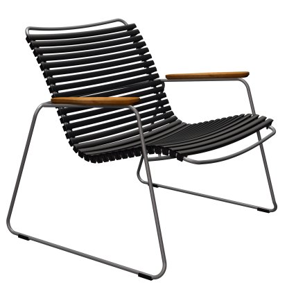 Fauteuil lounge Click Roomy, Noir