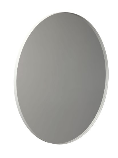 Unu Miroir rond, ø 100 cm, Blanc mat