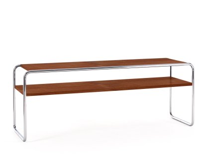 Table basse à étages B 10/1 Bauhaus, Hêtre teinté couleur acajou