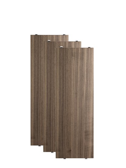 Planche String System (lot de 3), 58 x 20 cm, Placage noyer