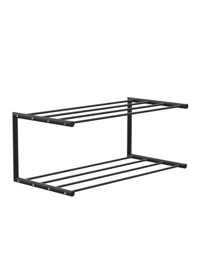 Nova Rangement à chaussures, L 61,9 x P 30 cm , Noir mat
