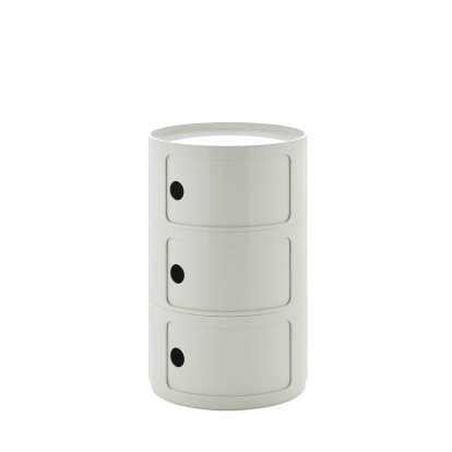 Componibili Big conteneur, 3 tiroirs, Blanc , Sans roulettes