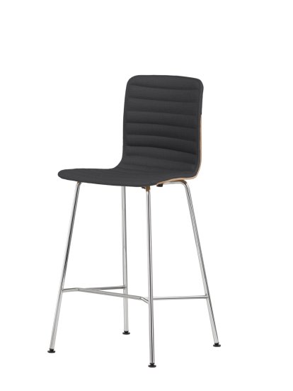 HAL Ply Tabouret de bar, Chêne clair, Version cuisine: 660 mm, Plano gris foncé