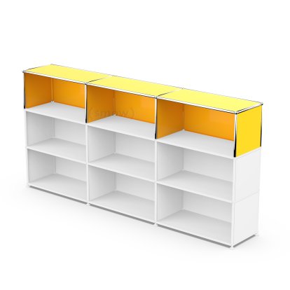 Kit d'extension verticale USM Haller 3, Jaune or RAL 1004, 35 cm