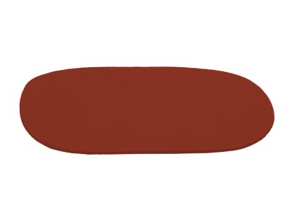 Coussin d'assise pour Panton Chair, Sans rembourrage, Rouge Kenya