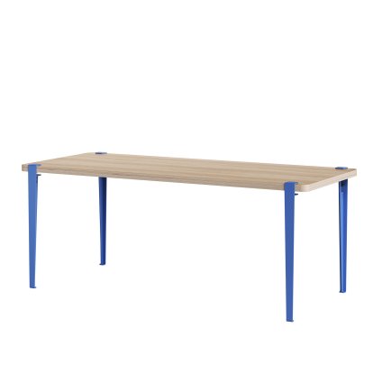 Table à manger Brixton Tiptoe, Bleu azur